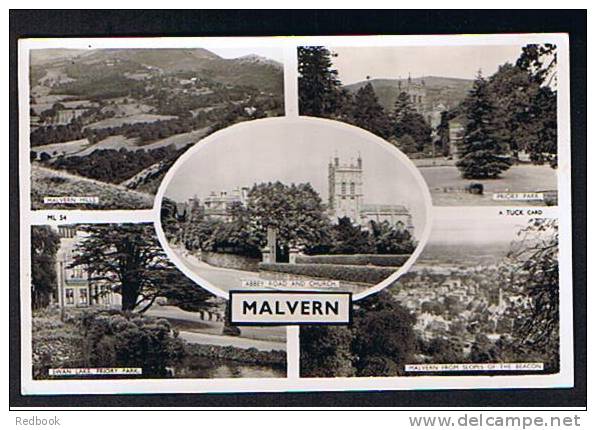 Raphael Tuck Real Photo Multiview Postcard Malvern Worcester Worcestershire  - Ref B134 - Other & Unclassified