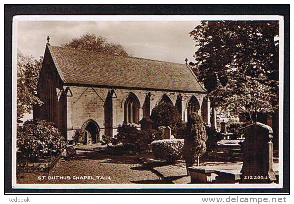 Real Photo Postcard St Duthus Chapel & Graveyard Tain Ross & Cromarty Scotland  - Ref B134 - Ross & Cromarty