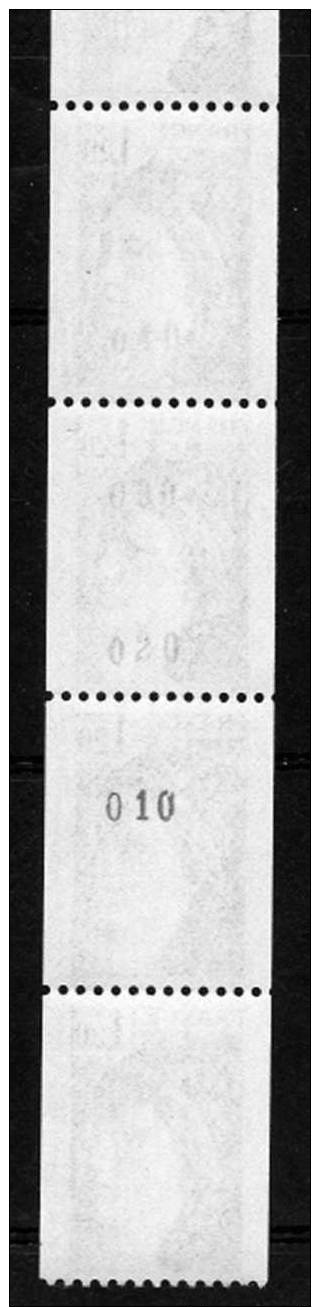 ROULETTES SABINE 1.20 F VERT  2 N=°  SE TENANTS  2103 - Coil Stamps