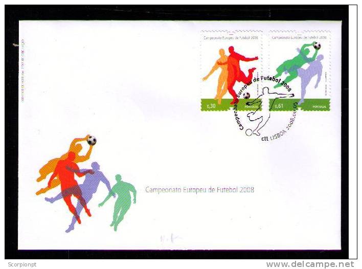 PORTUGAL European Football Championship EURO2008  Set+FDC+Souvenir Sheet MINT  Sports Sp690++ - Championnat D'Europe (UEFA)