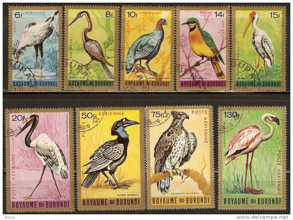 Burundi 1965 Mi# 158-166 Used - Birds - Used Stamps