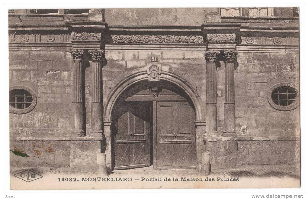 CPA France 25.Montbélliard-Portail De La Maison Des Princes N°16032 - Montbéliard