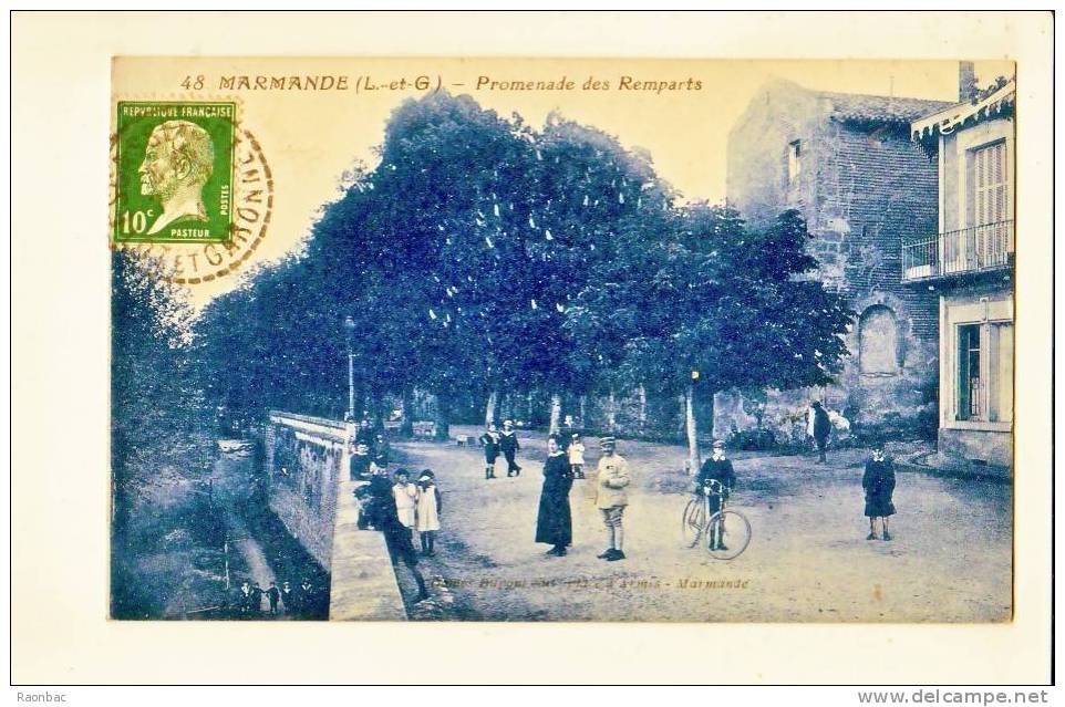 CPA--47 --MARMANDE----PROMENADE Des REMPARTS - Marmande