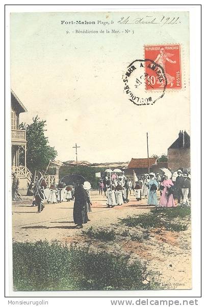 80 ) FORT MAHON, Bénédiction De La Mer N° 3 , Colorisée, ANIMEE - Fort Mahon