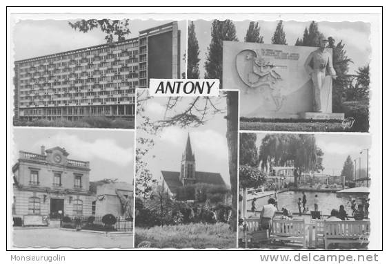 92 ) ANTHONY, CPSM  9 X 14; Divers Aspects De La Ville Ed GUY - Antony