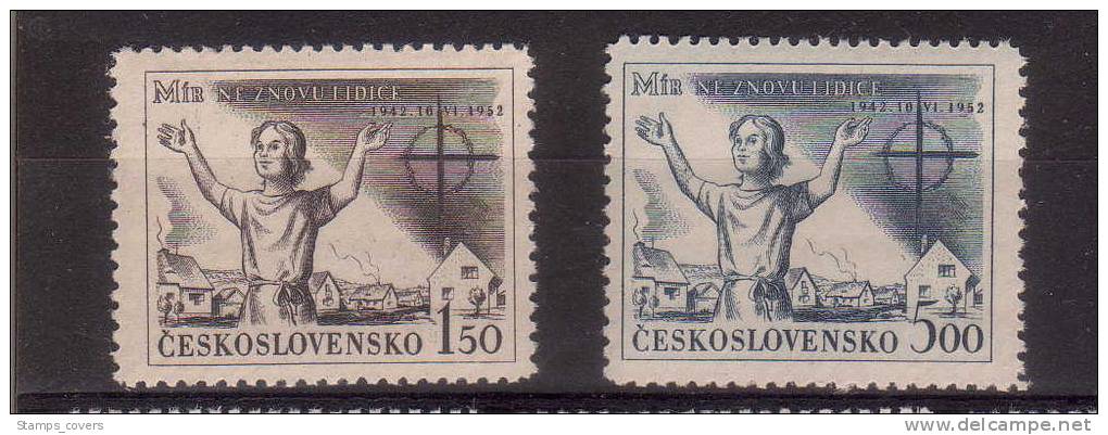 CESKOSLOVENKO MNH** MICHEL 741/42 €1.20 - Unused Stamps
