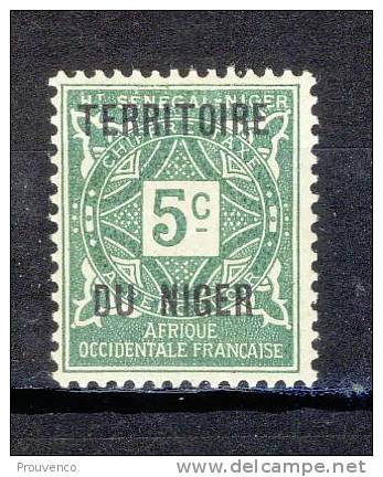 NIGER 1921  TAXE 1 *  NEUF - Other & Unclassified