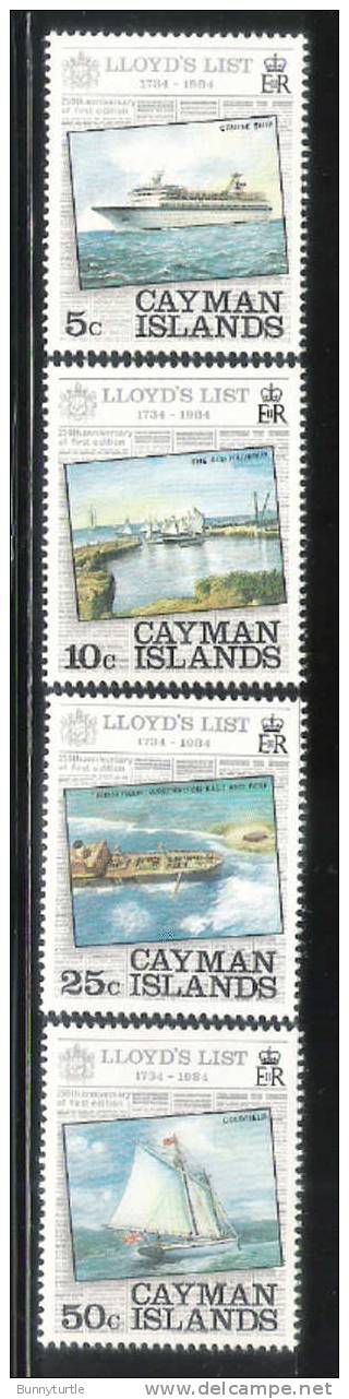 Cayman Islands 1984 Lloyd´s List Issue Ship MNH - Kaimaninseln