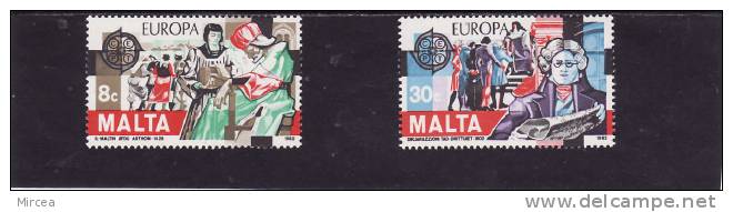 Malte 1982 -  Yv.no.649/50 , Neufs** - 1982