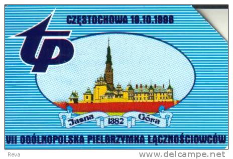 POLAND 50U  CZESTOCHOWA  RELIGION  PILGRIMAGE 1998  CARTOON SKYLINE  READ DESCRIPTION !! - Pologne