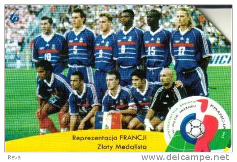 POLAND 50U  FOOTBALL SOCCER CHAMPIONSHIPS 1998  FRANCE  TEAM SPORT  READ DESCRIPTION !! - Polen