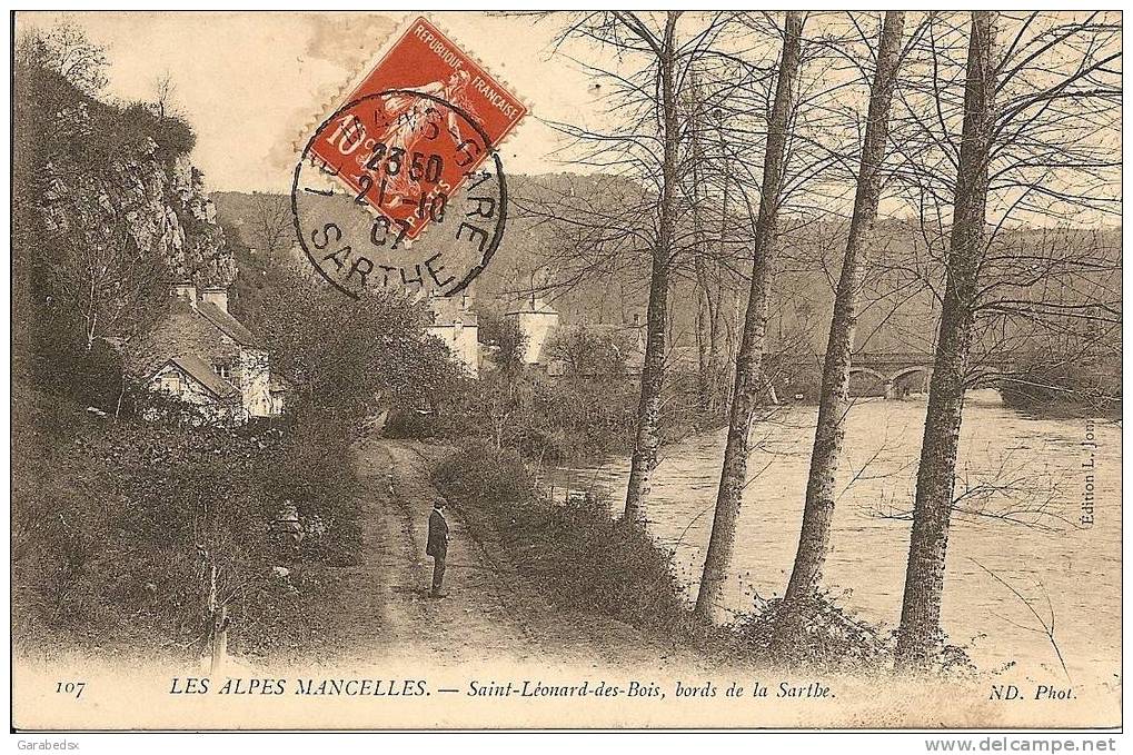 CPA De LES ALPES MANCELLES - Saint-Léonard Des Bois, Bords De La Sarthe. - Saint Leonard Des Bois