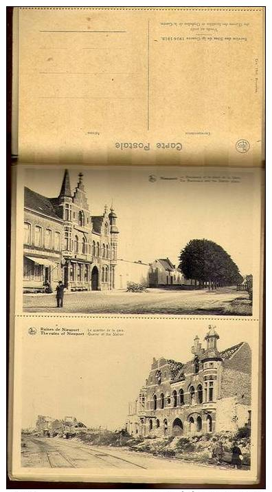 Nieuport - Nieuwpoort  :  Boekje Van 20 Postkaarten Vóór En Na De Oorlog 1914 - 1918 - Guerre - Nieuwpoort