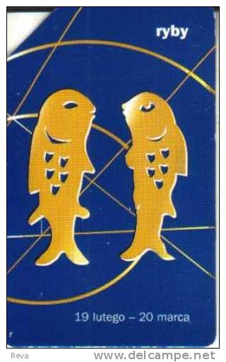 POLAND  25 U  ZODIAC PISCES  VERGO  FISH    BLUE BACK   READ DESCRIPTION !! - Poland