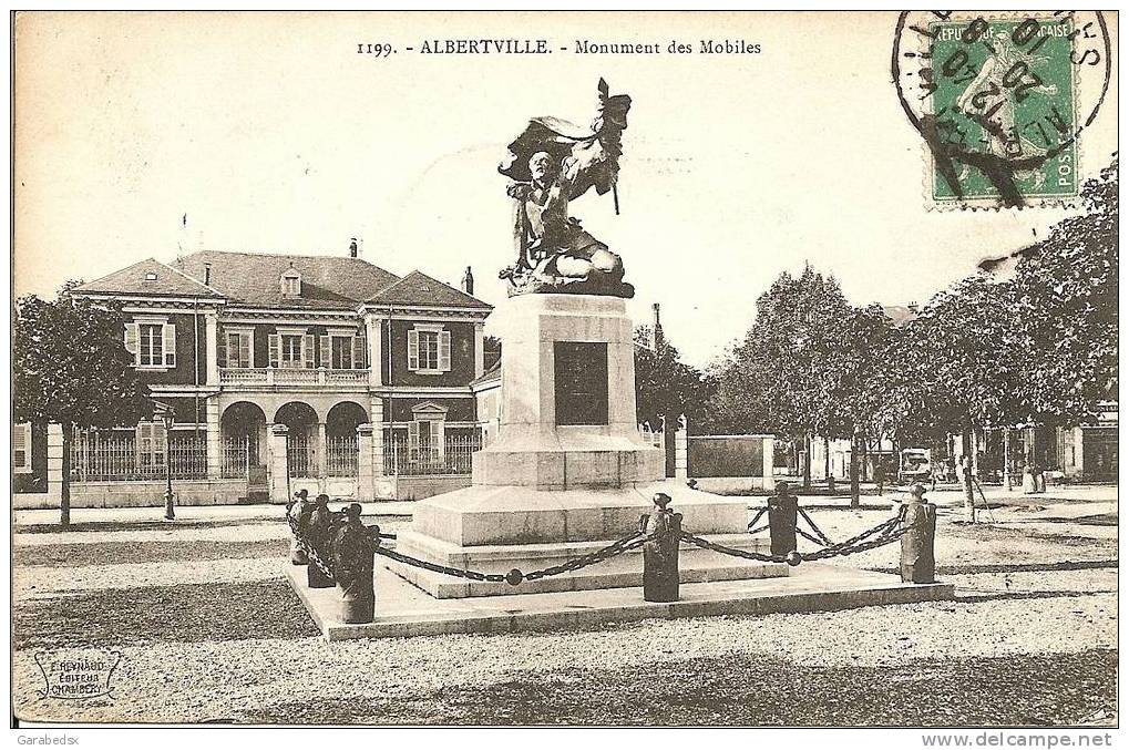 CPA De ALBERTVILLE - Monument Des Mobiles. - Albertville