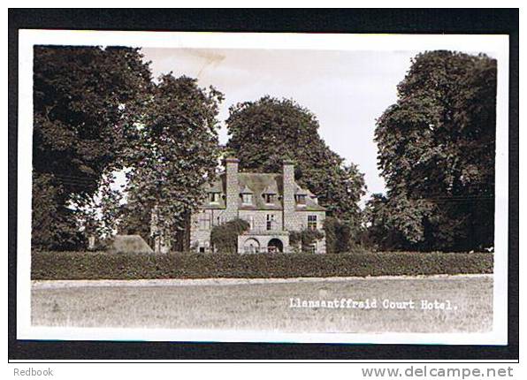 Real Photo Postcard Llansantffraid Court Hotel Cardigan Wales - Ref B135 - Cardiganshire