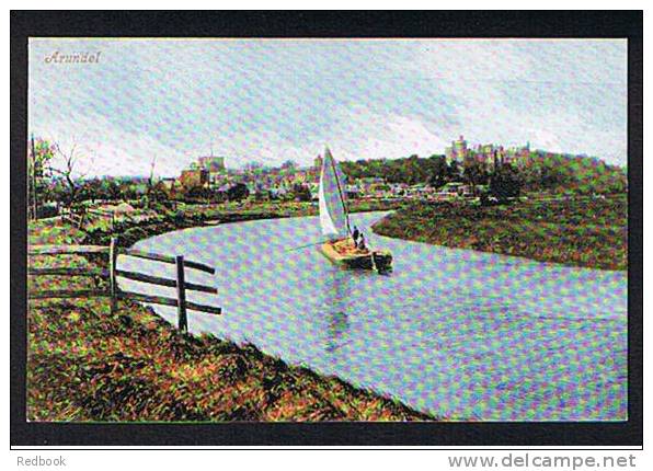 Early Postcard Sailing Barge On River Avon Arundel Sussex - Ref B135 - Arundel