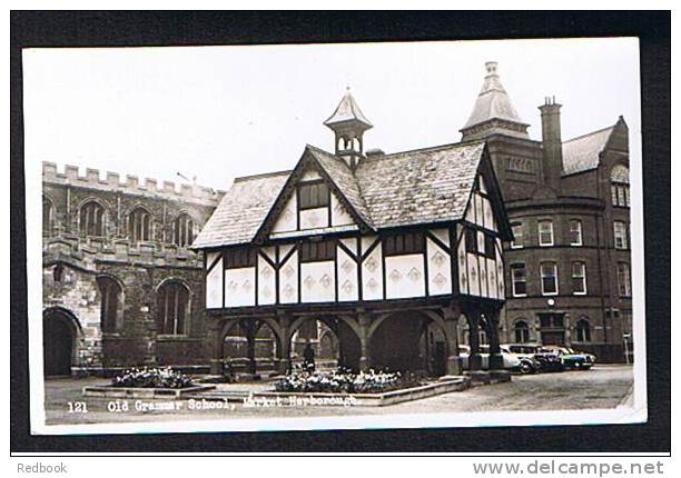Real Photo Postcard Old Grammar School Market Harborough Leicester Leicestershire - Ref B135 - Other & Unclassified