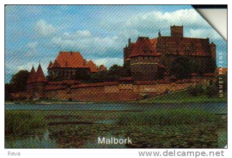 POLAND  100 U  MALBORK   OLD CASTLE   TEUTONIAN  KNIGHTS READ DESCRIPTION !! - Pologne