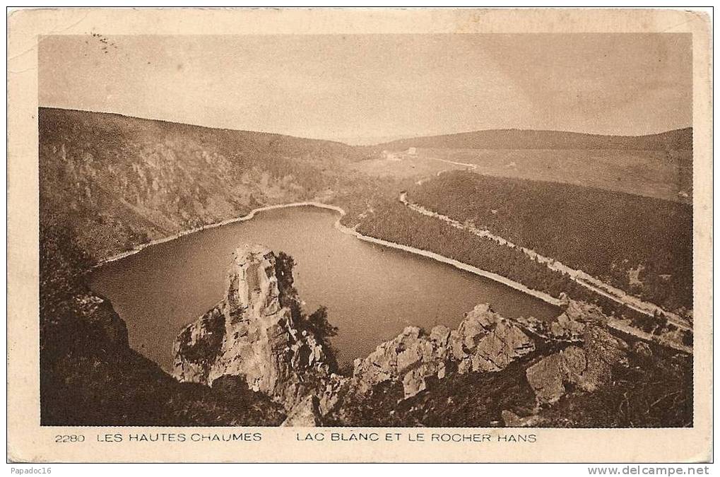 68 - Les Hautes Chaumes - Lac Blanc Et Le Rocher Hans - éd. Braun (Collection L´Alsace N° 228) - Circulée 1935 - [Orbey] - Orbey