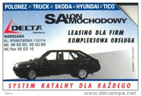 POLAND  25 U  CAR   DEALERSHIP   MOTOR  VEHICLE  SALES  TRANSPORT  AD   READ DESCRIPTION !! - Poland