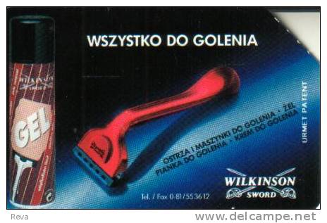 POLAND  25 U  WILKINSON SHAVING  ACCESSORIES   AD   READ DESCRIPTION !! - Pologne