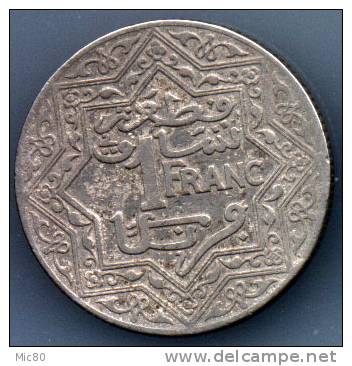 Maroc 1 Franc 1924 Tb - Morocco