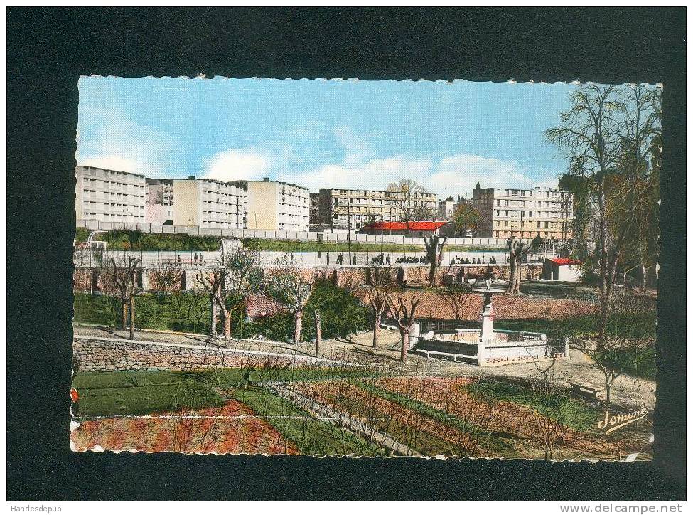 CPSM - Algerie - Médéa - La Pépinière Et Vue Générale Sur Les Nouveaux H.L.M. ( Cité HLM   JOMONE 32 H Format CPA) - Medea