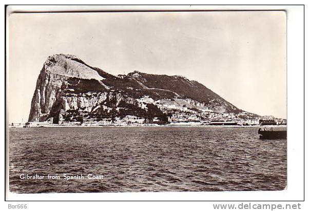 GOOD OLD POSTCARD - GIBRALTAR From Spanish Coast - Gibraltar