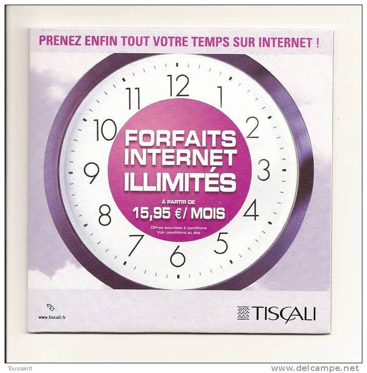 Tiscali: Forfaits Internet Illimités à Partir De 15.95 Euros Par Mois (08-1686) - Connection Kits