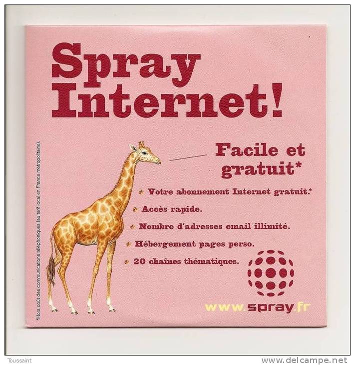 SPRAY.fr: Spray Internet, Abonnement, Accès Rapide, Girafe (08-1687) - Connection Kits