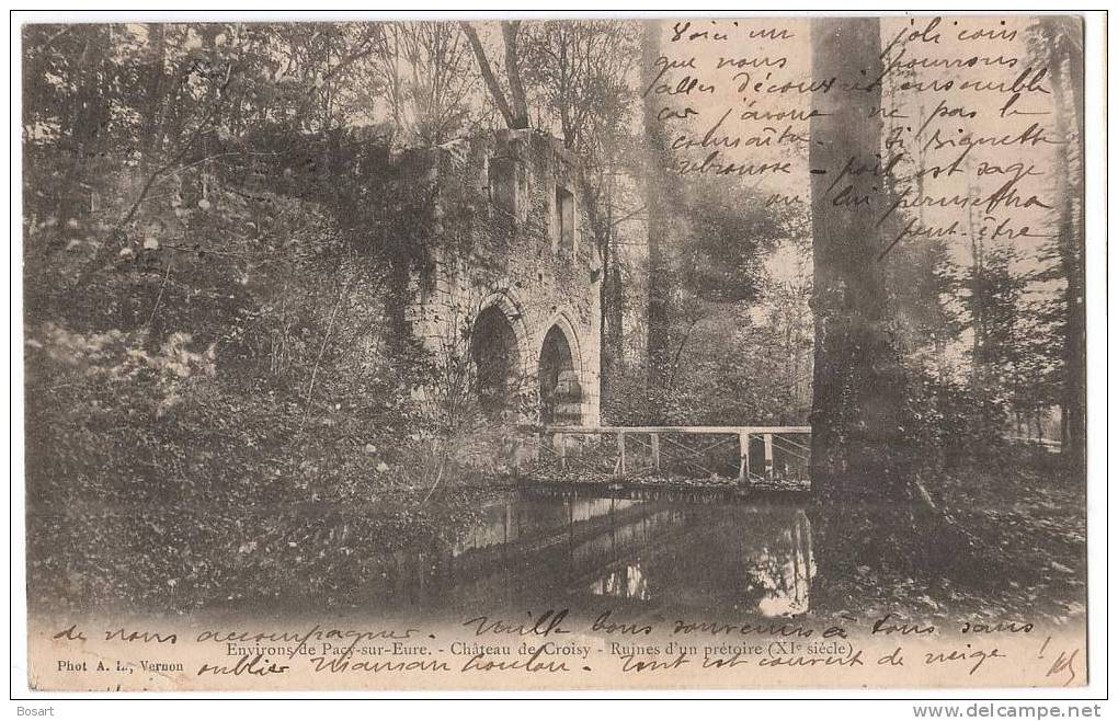 CPA France 27.Environs De Paçy-sur-Eure-Château De Croisy-ruines D'un Prétoire (XIè) - Pacy-sur-Eure