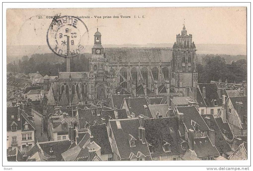 CPA France 27.Gisors-La Cathédrale-Vue Prise Des Tours .C.L.C N°23 - Gisors