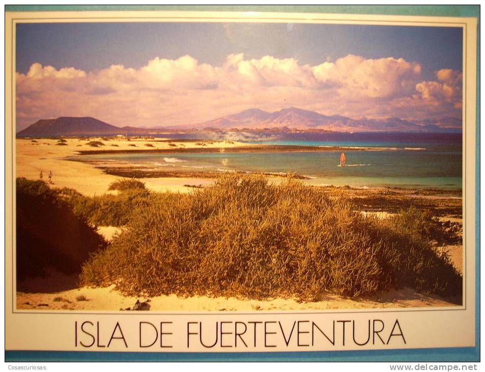 R.375  CANARY ISLAND. ESPAÑA SPAIN. FUERTEVENTURA. PLAYA DE CORRALEJO. AÑOS 90. CIRCULADA. MAS EN MI TIENDA - Fuerteventura