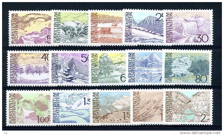 Liechtenstein  :  Yv  517-31  **    ,   N2 - Unused Stamps