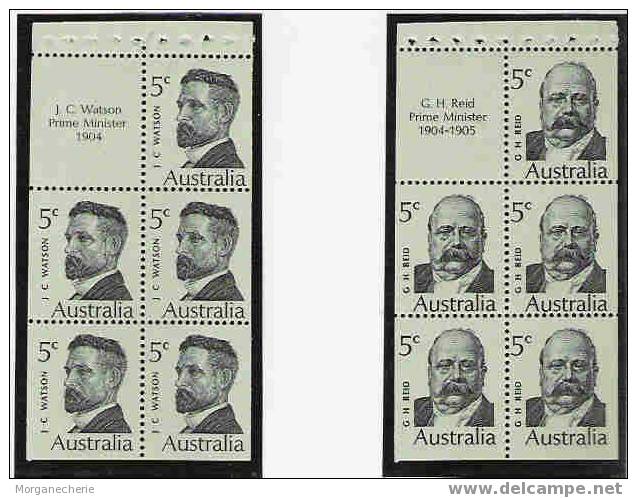 AUSTRALIA; 1969;  YT 397-400 EN 5 CARNETS DE 5 TIMBRES COMPLET ** - Nuovi