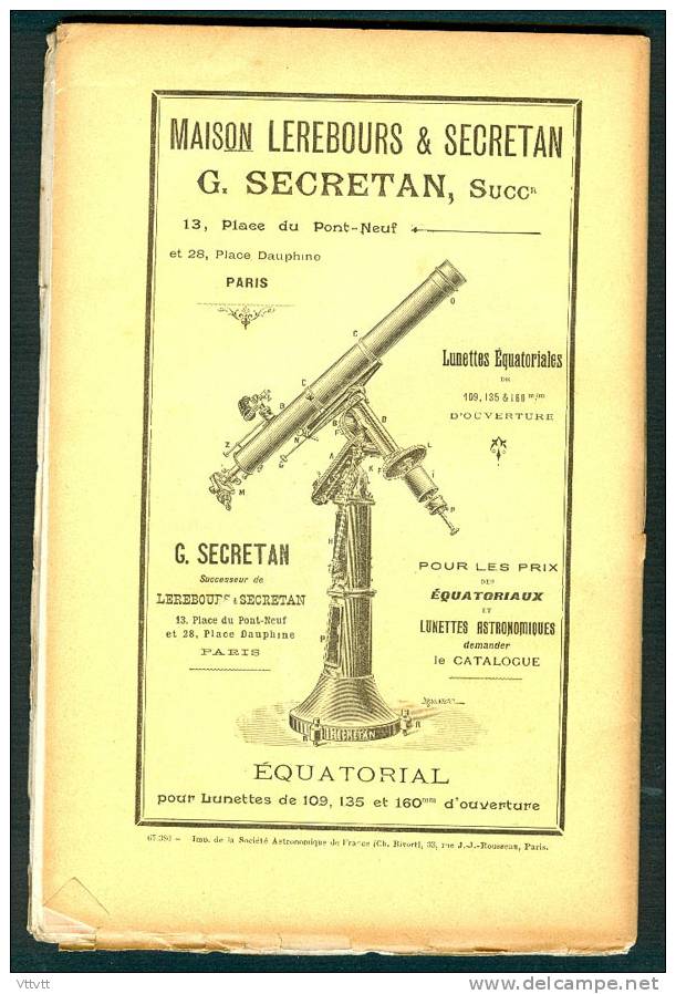 Astronomie, Bulletin De La Société Astronomique De France (Février 1904) :Mars, Radium, Lune, Foudre, Climatologie... - Astronomie