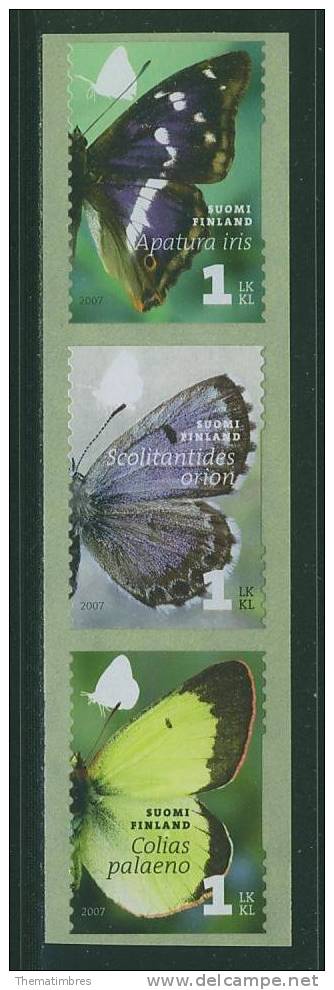 FIN0044 Papillon 1827 à 1829 Finlande 2007 Neuf ** - Unused Stamps