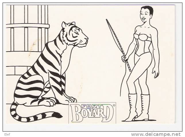 Jeu Télévisé "FORT BOYARD" : La Femme Dompteur Et Son Tigre  Tiger ; TB - Tigres