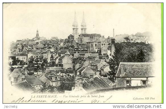 LA  FERTE MACE  Vue Générale Prise De Saint Jean - La Ferte Mace