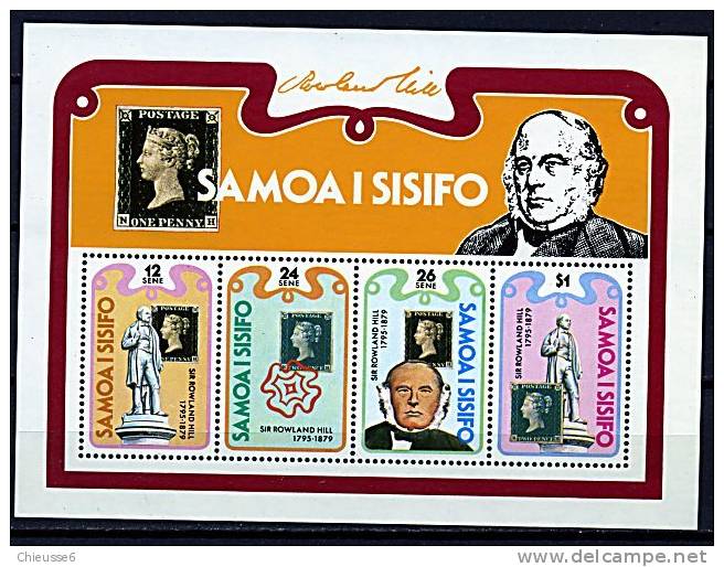 Samoa ** Bloc N° 19 - Rowland Hill - Timbre Sur Timbre - Samoa (Staat)