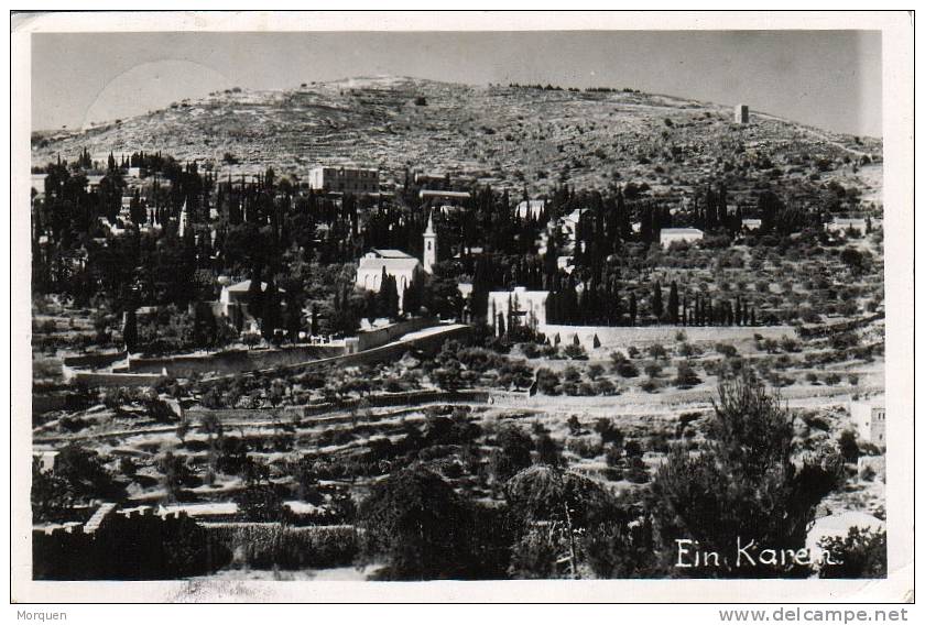 1657. Postal NAZARETH (Israel) Circulada A España 1957 - Briefe U. Dokumente