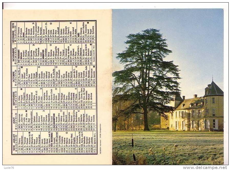 CALENDRIER De POCHE -  Foyer De Charité De MONTMORT  -  51 - Small : 1971-80