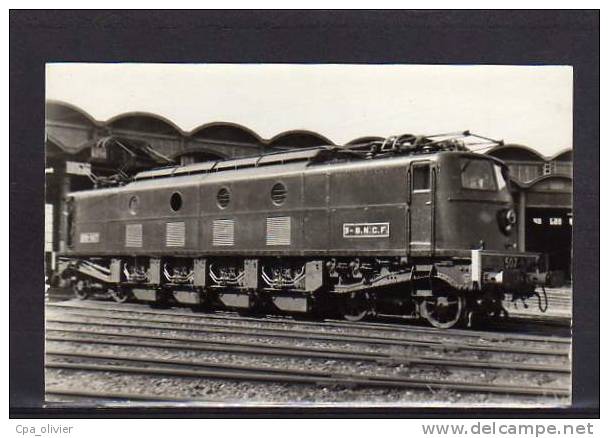 92 MONTROUGE Gare Montrouge Chatillon, Locomotive Electrique, Machine 507, Photo Hermann, 195? - Montrouge