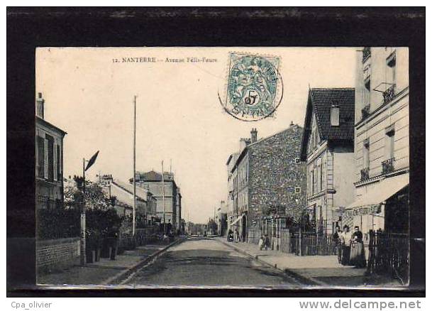 92 NANTERRE Avenue Felix Faure, Boulangerie Du Plateau, Ed Marmuse 32, 1907 - Nanterre