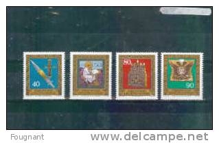 LIECHTENSTEIN:1977:Timbre S N°617/20 NSC.Série Complète.Joyaux Impériaux.(III).Objets Du Trésor Du Château Impérial D - Unused Stamps