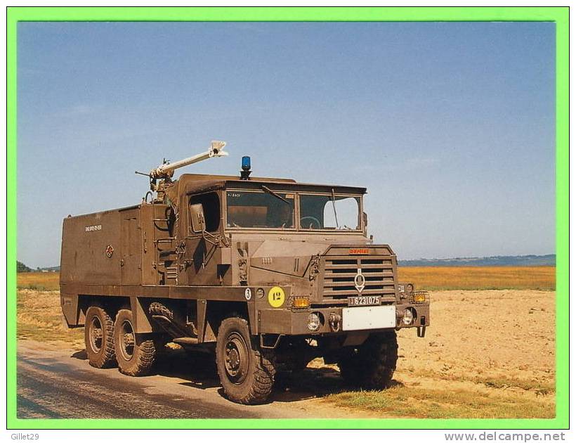 GUER (56) - FOURGON POMPE MIXTE BERLIET GBC 8 ,1992 - CAMP DE COETQUIDAN - - Guer Coetquidan