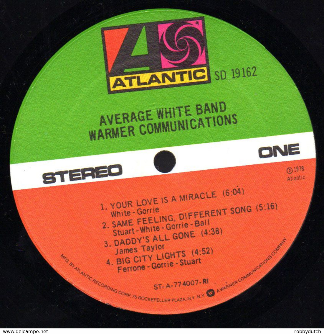 * LP * AVERAGE WHITE BAND - WARMER COMMUNICATIONS (USA 1978) - Soul - R&B