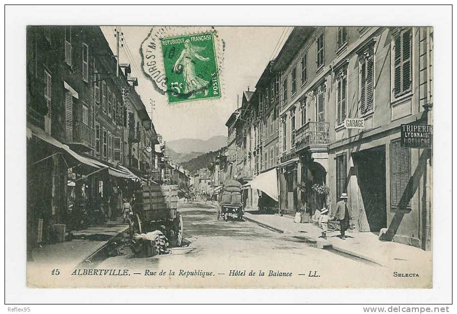 ALBERTVILLE - Rue De La République - Hôtel De La Balance - Albertville