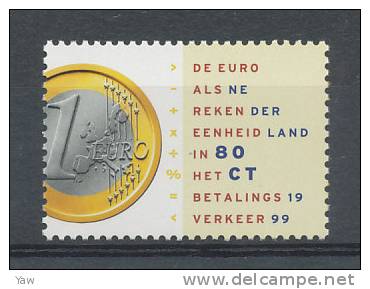 PAESI BASSI 1999 LA MONETA EUROPEA: L´EURO. MNH** - Münzen